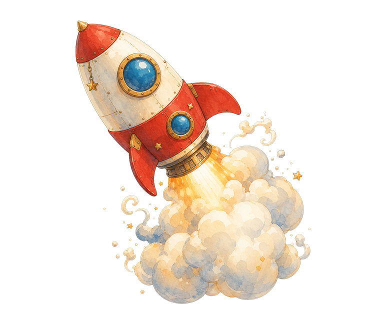Rocket project illustration
