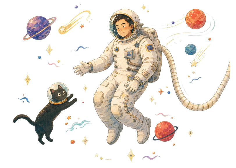 Spaceman hobby illustration